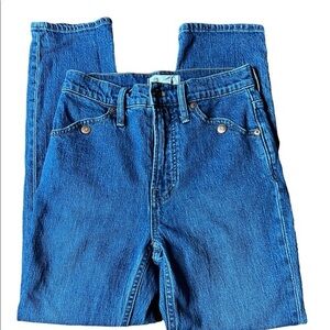 Madewell The Perfect Vintage Crop Jean With Snap Pockets High Rise Size 25